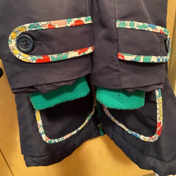 Mini Boden fleece lined winter jacket with cat hood - Picture 8 of 8